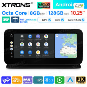 10,25 Zoll Android Octa Core 8GB + 128GB Auto GPS Multimedia Player für Mercedes-Benz CLS-Klasse W218/C218 (2013)