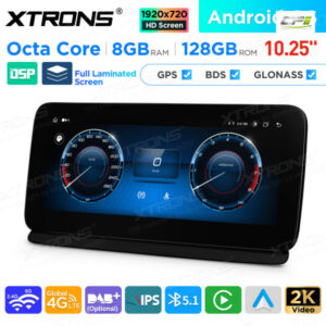 10,25 Zoll Android Octa Core 8GB + 128GB Auto GPS Multimedia Player für Mercedes-Benz CLS-Klasse W218/C218 (2013)