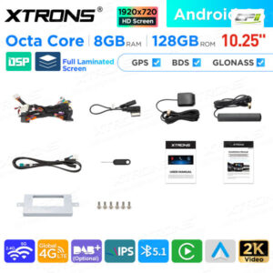 10,25 Zoll Android Octa Core 8GB + 128GB Auto GPS Multimedia Player für Mercedes-Benz CLS-Klasse W218/C218 (2013)