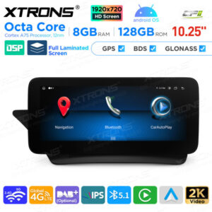 10,25 Zoll Android Octa Core 8GB + 128GB Auto GPS Multimedia Player für Mercedes-Benz E-Klasse C207 / A207 (2013-2014) Lenkra