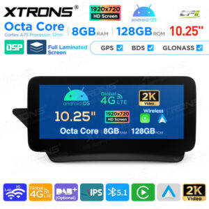 10,25 Zoll Android Octa Core 8GB + 128GB Auto GPS Multimedia Player für Mercedes-Benz E-Klasse C207 / A207 (2013-2014) Lenkra