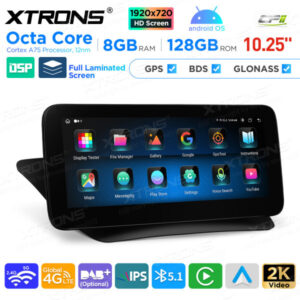 10,25 Zoll Android Octa Core 8GB + 128GB Auto GPS Multimedia Player für Mercedes-Benz E-Klasse C207 / A207 (2013-2014) Lenkra