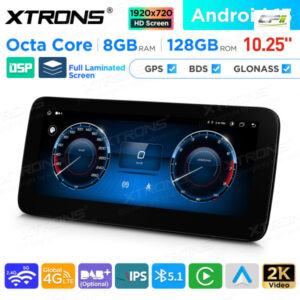 10,25 Zoll Android Octa Core 8GB + 128GB Auto GPS Multimedia Player für Mercedes-Benz E-Klasse C207 / A207 (2013-2014) NTG 4.
