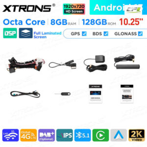 10,25 Zoll Android Octa Core 8GB + 128GB Auto GPS Multimedia Player für Mercedes-Benz E-Klasse C207 / A207 (2013-2014) NTG 4.