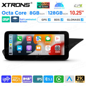 10,25 Zoll Android Octa Core 8GB + 128GB Auto GPS Multimedia Player für Mercedes-Benz E-Klasse W212 / S212 (2013-2014) Lenkra