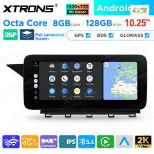 10,25 Zoll Android Octa Core 8GB + 128GB Auto GPS Multimedia Player für Mercedes-Benz GLK-Klasse X204 (2013-2015) Lenkrad Lin