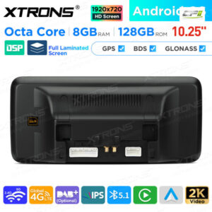 10,25 Zoll Android Octa Core 8GB + 128GB Auto GPS Multimedia Player für Mercedes-Benz GLK-Klasse X204 (2013-2015) Lenkrad Lin