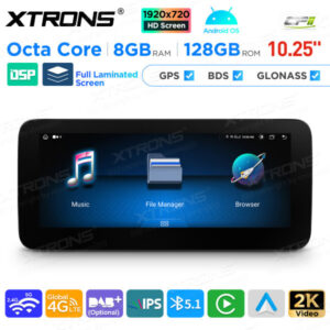 10,25 Zoll Android Octa Core 8GB + 128GB Auto GPS Multimedia Player für Mercedes-Benz – QAM1250-02 CPII