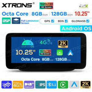 10,25 Zoll Android Octa Core 8GB + 128GB Auto GPS Multimedia Player für Mercedes-Benz B-Klasse W246 (2016-2018) Links fahrend