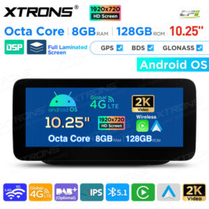 10,25 Zoll Android Octa Core 8GB + 128GB Auto GPS Multimedia Player für Mercedes-Benz B-Klasse W246 (2016-2018) Rechts fahren