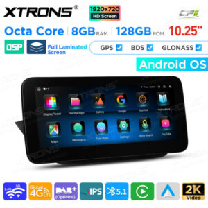 10,25 Zoll Android Octa Core 8GB + 128GB Auto GPS Multimedia Player für Mercedes-Benz B-Klasse W246 (2016-2018) Rechts fahren