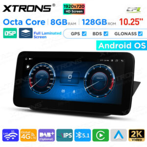 10,25 Zoll Android Octa Core 8GB + 128GB Auto GPS Multimedia Player für Mercedes-Benz B-Klasse W246 (2016-2018) Rechts fahren