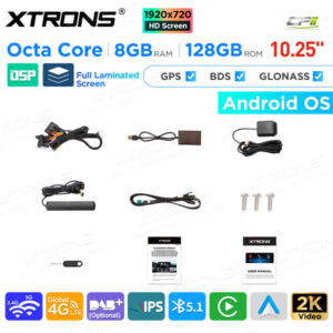10,25 Zoll Android Octa Core 8GB + 128GB Auto GPS Multimedia Player für Mercedes-Benz B-Klasse W246 (2016-2018) Rechts fahren