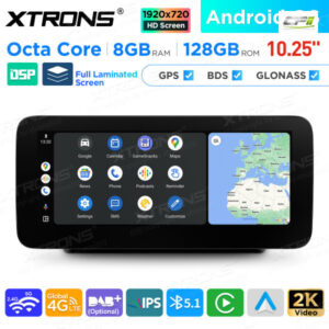 10,25 Zoll Android Octa Core 8GB + 128GB Auto GPS Multimedia Player für Mercedes-Benz C-Klasse W205 / GLC-Klasse X253 / V-Kla