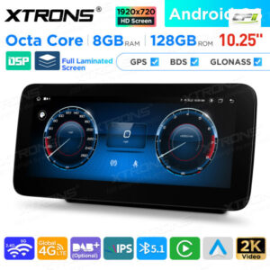 10,25 Zoll Android Octa Core 8GB + 128GB Auto GPS Multimedia Player für Mercedes-Benz C-Klasse W205 / GLC-Klasse X253 / V-Kla