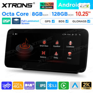 10,25 Zoll Android Octa Core 8GB + 128GB Auto GPS Multimedia Player für Mercedes-Benz C-Klasse W205 / GLC-Klasse X253 / V-Kla