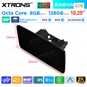 10,25 Zoll Android Octa Core 8GB + 128GB Auto GPS Multimedia Player für Mercedes-Benz C-Klasse W205 / GLC-Klasse X253 / V-Kla