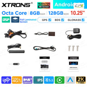 10,25 Zoll Android Octa Core 8GB + 128GB Auto GPS Multimedia Player für Mercedes-Benz C-Klasse W205 / GLC-Klasse X253 / V-Kla