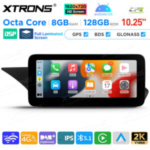 10,25 Zoll Android Octa Core 8GB + 128GB Auto GPS Multimedia Player für Mercedes-Benz E-Klasse W212 / S212 (2015 bis 2016) Li