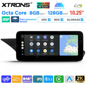 10,25 Zoll Android Octa Core 8GB + 128GB Auto GPS Multimedia Player für Mercedes-Benz E-Klasse W212 / S212 (2015 bis 2016) Li