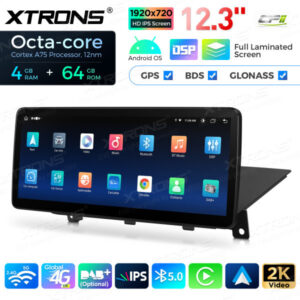 12,3 Zoll Octa Core 4 + 64 GB Global 4G LTE Android Autoradio Multimedia-Player mit vollständig laminiertem Bildschirm für BM