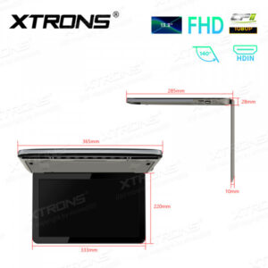 13,3-Zoll-FHD-Ultradünner digitaler TFT-16:9-Auto-TV-Dachmonitor mit HD-Eingang – CM136HD_G-06 CPII
