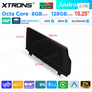 10,25 Zoll Android 8GB + 128GB Auto GPS Multimedia Player für BMW X1 F48 NBT – QAB12NB12X1N-13 CPII