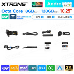 10,25 Zoll Android 8GB + 128GB Auto GPS Multimedia Player für BMW X1 F48 NBT – QAB12NB12X1N-14 CPII