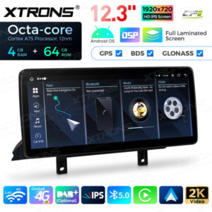 12,3 Zoll Octa Core 4 + 64 GB Global 4G LTE Android Autoradio Multimedia-Player mit vollständig laminiertem Bildschirm für BM