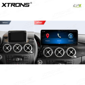 12,3 Zoll Octa Core 4 + 64 GB Global 4G LTE Android Auto-Stereo-Multimedia-Player mit vollständig laminiertem Bildschirm für