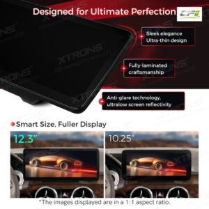 12,3 Zoll Octa Core 4 + 64 GB Global 4G LTE Android Autoradio Multimedia-Player mit vollständig laminiertem Bildschirm für Me