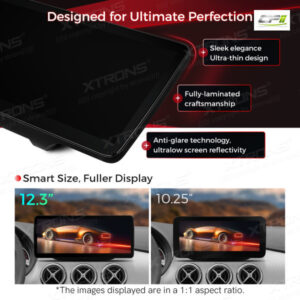 12,3 Zoll Octa Core 4 + 64 GB Global 4G LTE Android Auto-Stereo-Multimedia-Player mit vollständig laminiertem Bildschirm für