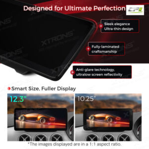 12,3 Zoll Octa Core 4 + 64 GB Global 4G LTE Android Autoradio Multimedia-Player mit vollständig laminiertem Bildschirm für Me
