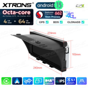 8,8 Zoll Qualcomm Snapdragon 662 Android 4GB RAM + 64GB ROM Autoradio Multimedia Player für BMW 3er E90 / 5er E60 CCC