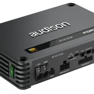 Audison AF C4.10-Bit 4-Kanal-Verstärker mit 10-Kanal-DSP – 4x150Watt