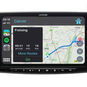 Alpine INE-F904D 1-DIN Navigationssystem mit 9-Zoll Touchscreen, DAB+, HDMI und Apple CarPlay /Android Auto