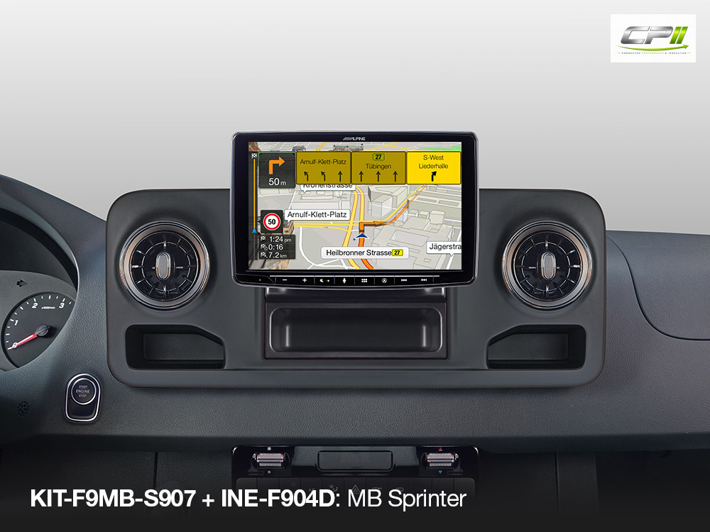 Alpine INE-F904D 1-DIN Navigationssystem mit 9-Zoll Touchscreen, DAB+, HDMI und Apple CarPlay /Android Auto