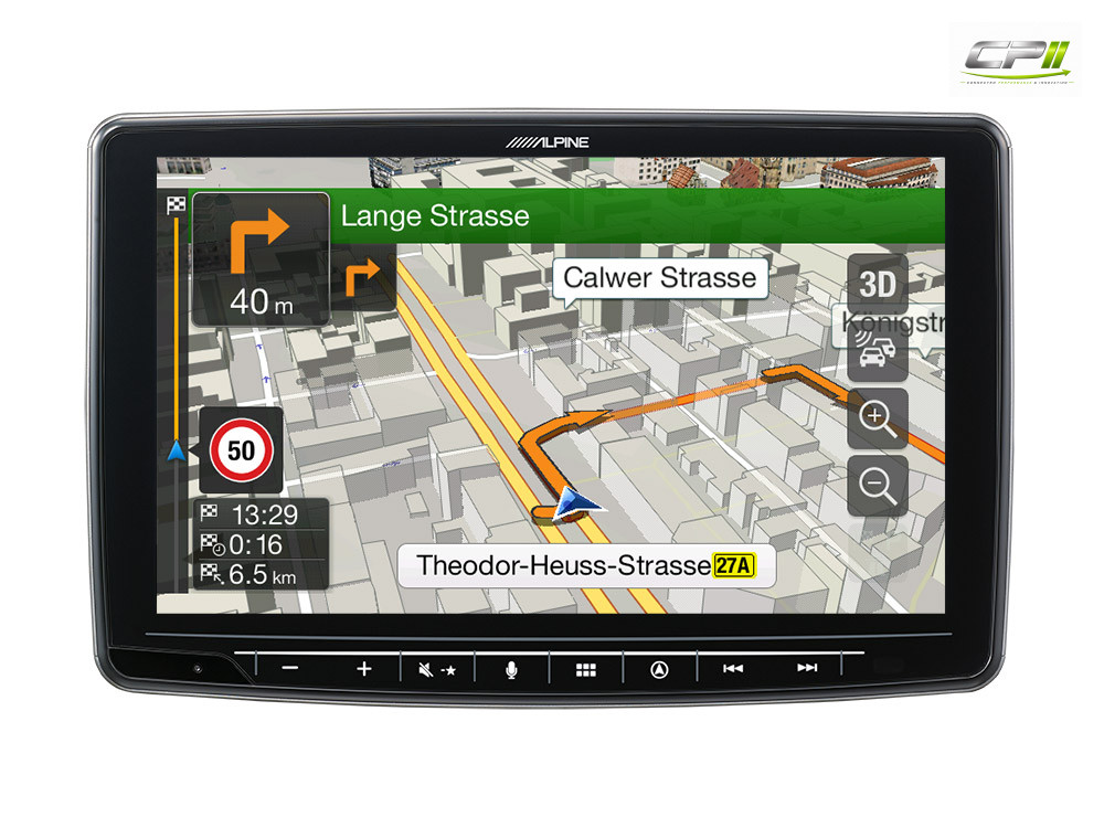 Alpine INE-F904DC 1-DIN Navigationssystem mit 9-Zoll Touchscreen, LKW- und Reisemobilprofile, DAB+, HDMI, Apple CarPlay und A