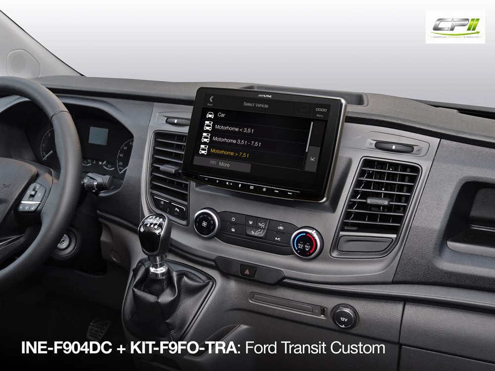 Alpine INE-F904DC 1-DIN Navigationssystem mit 9-Zoll Touchscreen, LKW- und Reisemobilprofile, DAB+, HDMI, Apple CarPlay und A
