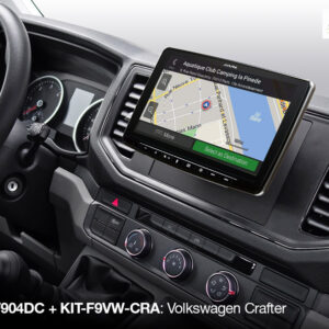 Alpine INE-F904DC 1-DIN Navigationssystem mit 9-Zoll Touchscreen, LKW- und Reisemobilprofile, DAB+, HDMI, Apple CarPlay und A
