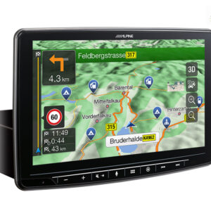 Alpine INE-F904DU8 Navigationssystem mit 9-Zoll Touchscreen für Ducato 8, 1-DIN-Einbaugehäuse, DAB+, Apple CarPlay und Androi