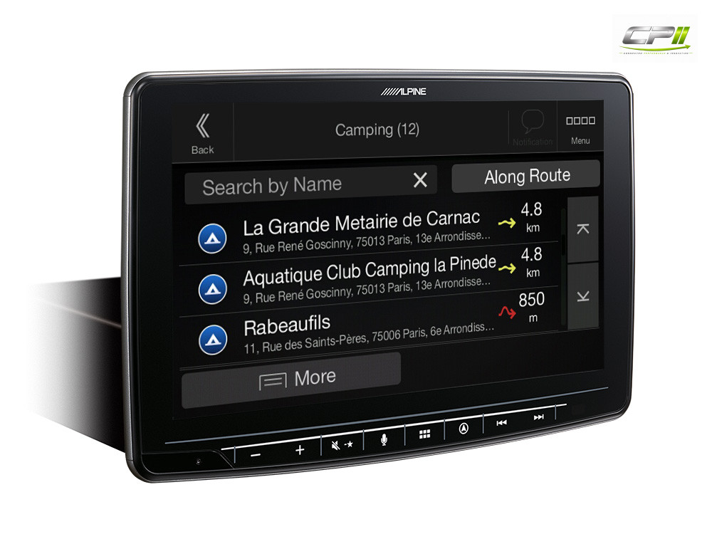 Alpine INE-F904DU8S Schwenkbares Navigationssystem mit 9-Zoll Touchscreen für Ducato 8, 1-DIN-Einbaugehäuse, DAB+, Apple CarP