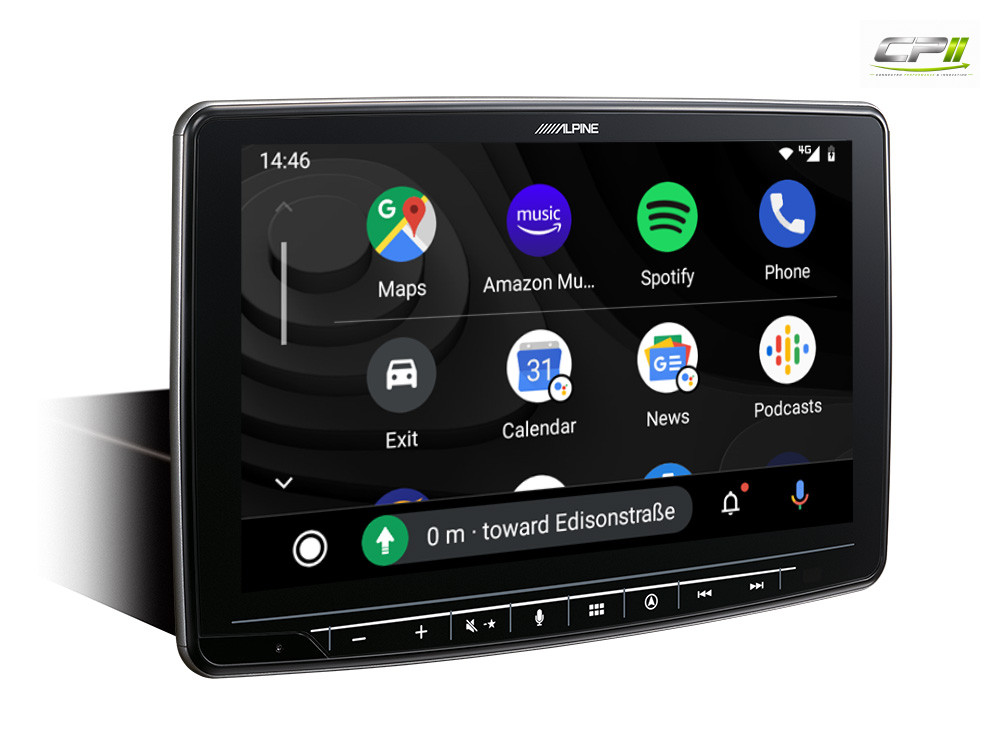 Alpine INE-F904DU8S Schwenkbares Navigationssystem mit 9-Zoll Touchscreen für Ducato 8, 1-DIN-Einbaugehäuse, DAB+, Apple CarP