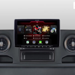 Alpine INE-F904S907 Navigationssystem mit 9-Zoll Touchscreen für Mercedes Sprinter 907, 1-DIN-Einbaugehäuse, DAB+, Apple CarP