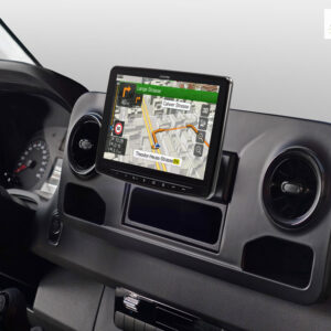 Alpine INE-F904S907 Navigationssystem mit 9-Zoll Touchscreen für Mercedes Sprinter 907, 1-DIN-Einbaugehäuse, DAB+, Apple CarP