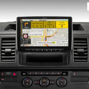 Alpine INE-F904T6 Navigationssystem für VW T5 und T6 mit 9-Zoll-Touchscreen 1-DIN-Einbaugehäuse, DAB+, Apple CarPlay und Andr