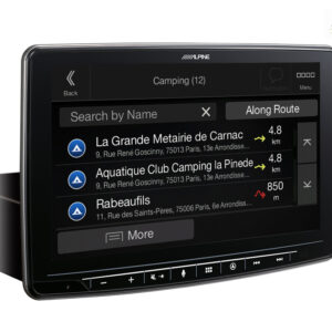 Alpine INE-F904TRA Navigationssystem mit 9-Zoll Touchscreen für Ford Transit Custom mit 1-DIN-Einbaugehäuse, DAB+, Apple CarP