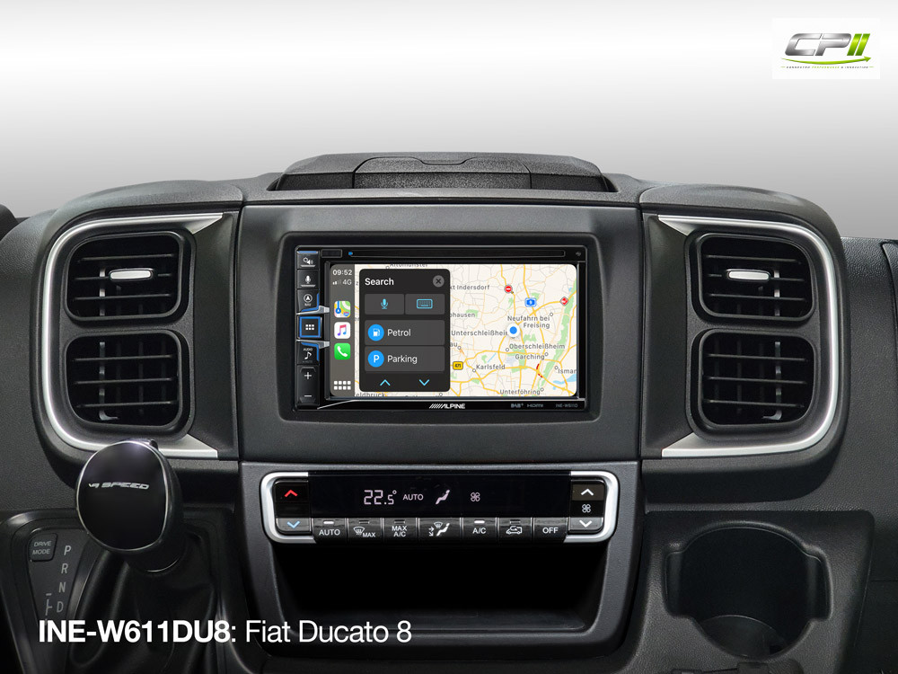 Alpine INE-W611DU8 Navigationsstation für Fiat Ducato 8 – INE-W611DU8-01 CPII