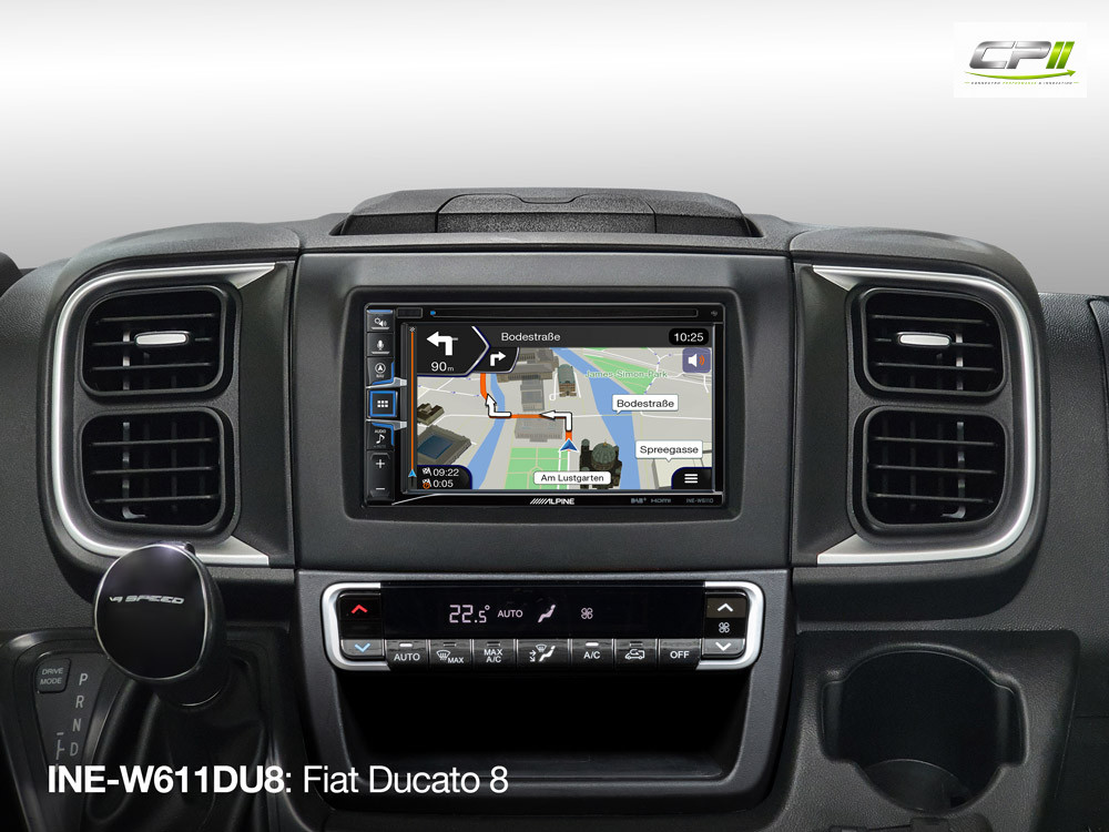 Alpine INE-W611DU8 Navigationsstation für Fiat Ducato 8