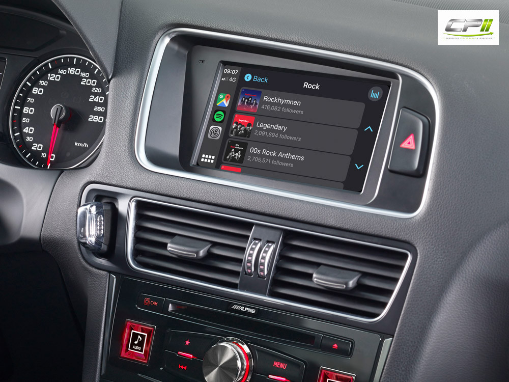 Alpine X703D-Q5 7-Zoll Premium-Infotainment-System für Audi Q5 mit Navigationssystem, Apple CarPlay und Android Auto Unterstü